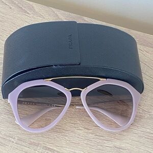 Authentic Prada Cinema Sunglasses Lilac Mauve Pink w Case